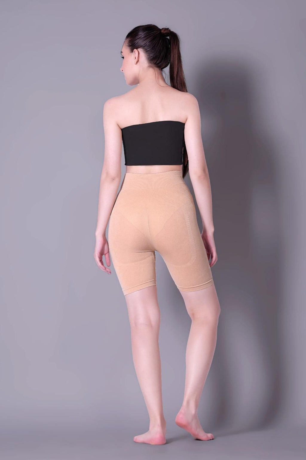 4-in-1 Shaper - Quick Slim Shape Wear Tummy, Back, Thighs, Hips - Black/Efffective Seamless Tummy Tucker